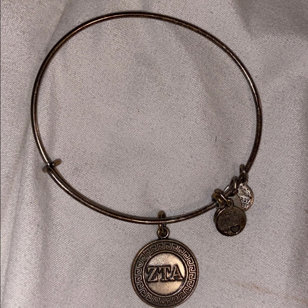 ALEX AND ANI silver sorority ZTA bracelet